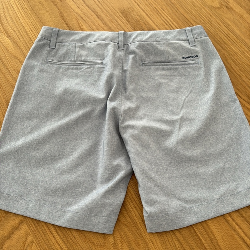 Men’s Bonobos golf shorts size 33 grey blue excellent condition - Picture 3 of 6